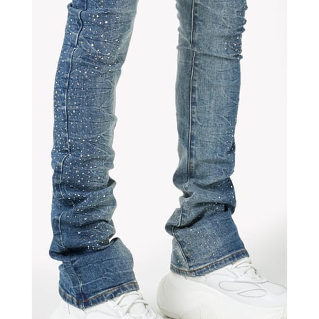 GUAPI Acid Blue Starry Sky Denim (Blue) | グアピ アシッド ブルー スタリー スカイ デニム (ブルー)