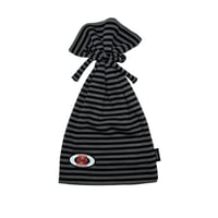 JOHN SOFIA Border Tube Beanie (Gray&Black)｜ジョンソフィア ボーダー チューブ ビーニー（グレー＆ブラック）