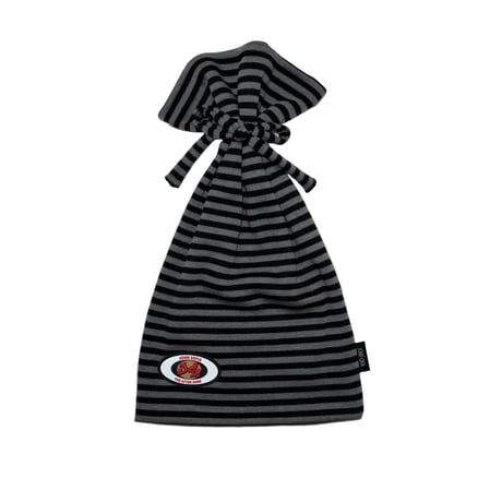 JOHN SOFIA Border Tube Beanie (Gray&Black)｜ジョンソフィア ボーダー チューブ ビーニー（グレー＆ブラック）