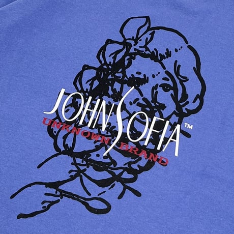 JOHN SOFIA Acid Spoon Garment Dye Tee (Turquoise, Purple)｜ジョンソフィア アシッドスプーン ガーメントダイT（ターコイズ/パープル）