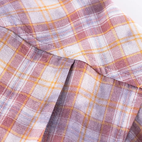 SUPPLIER Rhinestone Cross Check Shirt (PINK)｜サプライヤー ラインストーン クロス チェックシャツ（ピンク）
