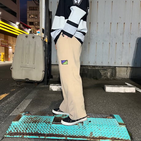 JOHN SOFIA After Zone Fleece Trousers (Beige/Black)｜ジョンソフィア アフターゾーン フリーストラウザーズ（ベージュ/ブラック）