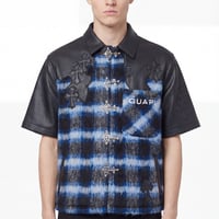 GUAPI Midnight Sky Cross Patch Shirt (Black) | グアピ ミッドナイトスカイ クロスパッチ シャツ（ブラック）