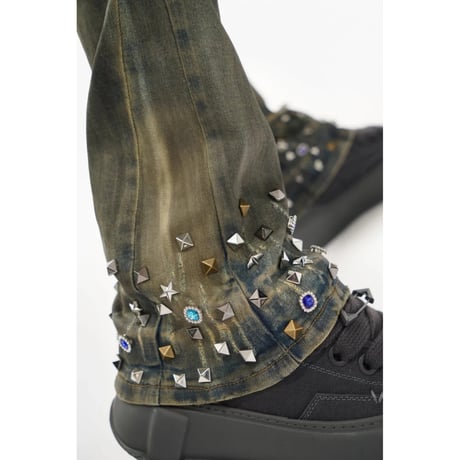 VALABASAS ION LT DIRT VINTAGE WASH WAXED STACKED JEAN｜ヴァラバサス アイオンLT ダート ヴィンテージウォッシュ ワックスドデニム