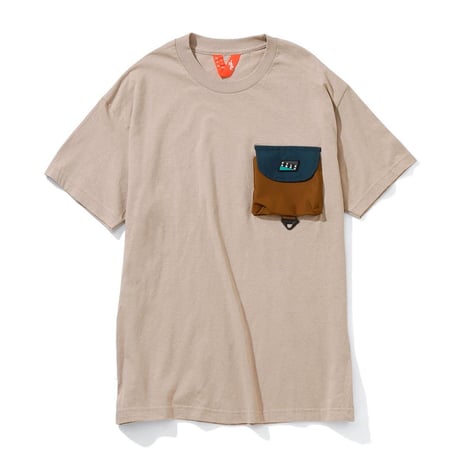 FLATLUX Aqua Pocket3 Tee (Sandstone)｜フラットラックス アクア ポケット3 ティーシャツ（サンドストーン）