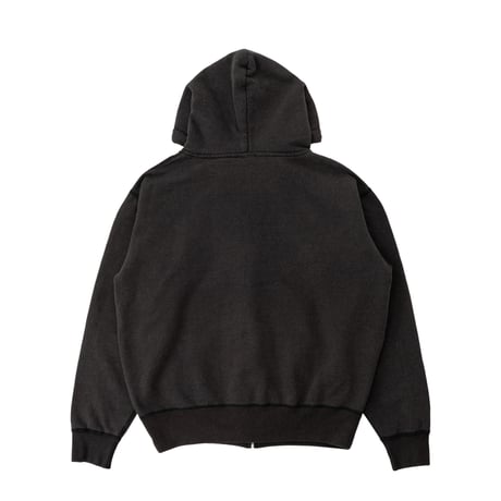 INTERBREED WIP Faded Zip Hoodie (Fade Black)｜インターブリード WIP フェイデッド ジップフーディー（フェードブラック）