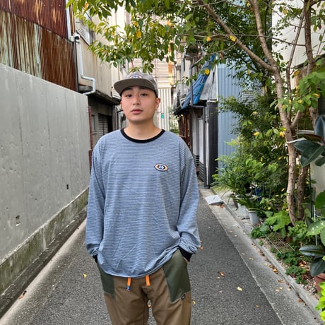 JOHN SOFIA JOHN'S LIKES BORDER LONG SLEEVE (GRAY&BLUE)｜ジョンソフィア ジョンズ ライクス ボーダー ロングスリーブ（グレー＆ブルー）