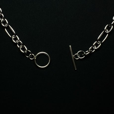 JOHN SOFIA Single Cuff Chain Necklace (SLV)