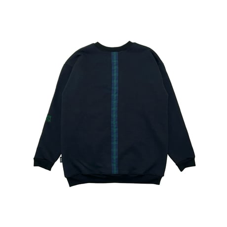 JOHN SOFIA Tartan Signal Sweat (Black)｜ジョンソフィア タータン シグナルスウェット（ブラック）