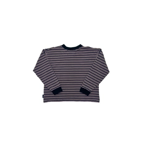 JOHN SOFIA Women’s Border L/S TEE (Gray&Pink)｜ジョンソフィア ウィメンズ ボーダー ロングスリーブ ティー (グレー＆ピンク)