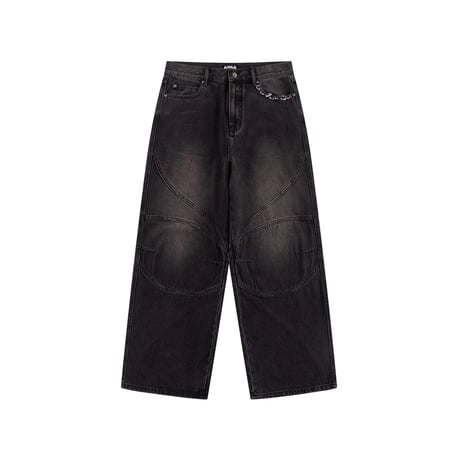 SUPPLIER Switching Pierced Baggy Jeans (BLACK)｜サプライヤー スウィッチング ピアスト バギージーンズ（ブラック）