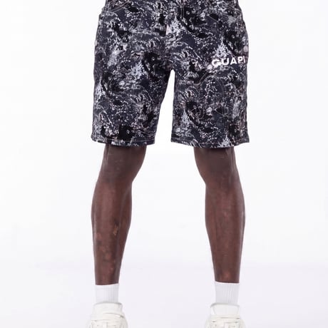 GUAPI Obsidian Black Laser Velvet Shorts (Obsidian Black) | グアピ オブシディアン ブラック レーザー ベルベット ショーツ（ブラック）