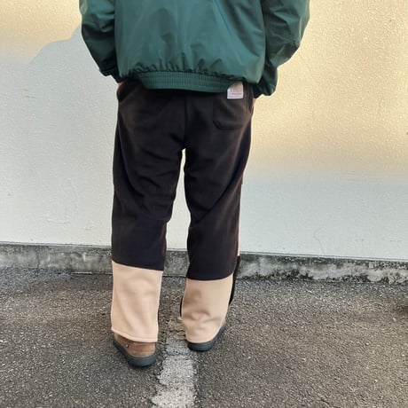 JOHN SOFIA After Zone Panels Fleece Trousers (Black/Beige)｜ジョンソフィア アフターゾーン パネルズ フリーストラウザーズ