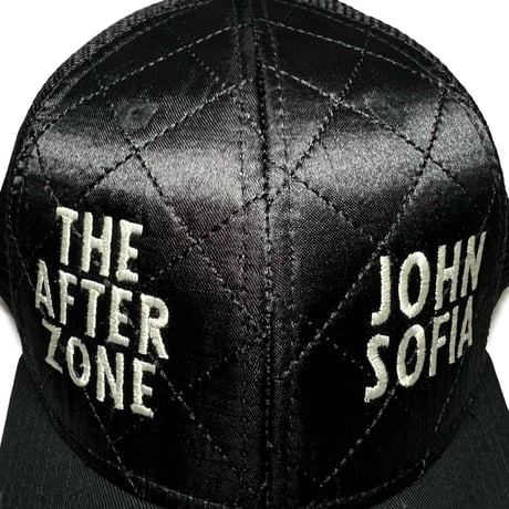 JOHN SOFIA The After Zone Tracker Cap (Black & White)｜ジョンソフィア ジ・アフターゾーン トラッカーキャップ（ブラック＆ホワイト）