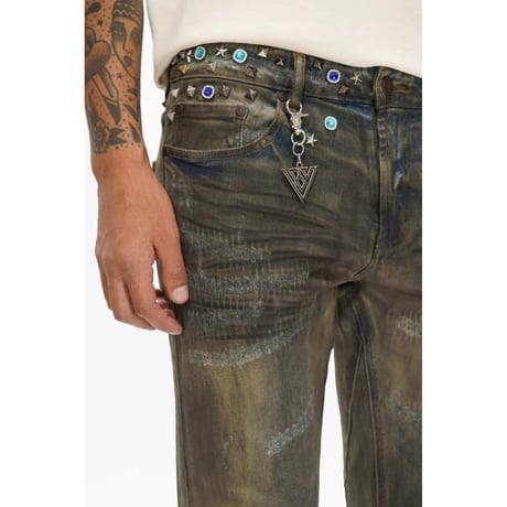 VALABASAS ION LT DIRT VINTAGE WASH WAXED STACKED JEAN｜ヴァラバサス アイオンLT ダート ヴィンテージウォッシュ ワックスドデニム
