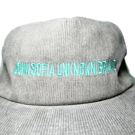 JOHN SOFIA Logo Corduroy Snapback (Gray/Mint)｜ジョンソフィア ロゴコーデュロイ スナップバック（グレー/ミント）