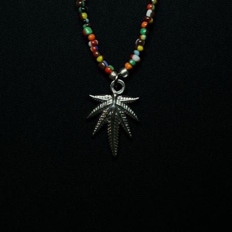 JOHN SOFIA Leaf Beads Necklace (Silver)｜ジョンソフィア リーフビーズネックレス（シルバー）