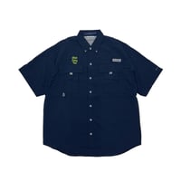 AFC PFG “AFC Custom” Logo S/S Shirts (NAVY)｜エーエフシー ピーエフジー “AFCカスタム” ロゴ ショートスリーブ シャツ（ネイビー）