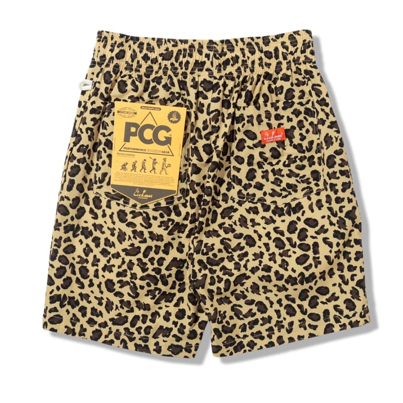 Cookman Chef Pants Short Light Leopard (Beige)｜