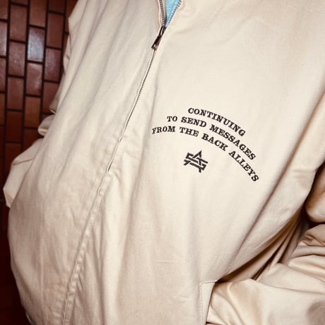 ATTACK ORIGINAL “CONCEPT” Harrington Jacket (Beige)｜アタックオリジナル “コンセプト” ハリントンジャケット（ベージュ）