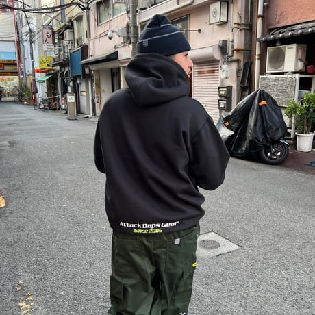 ADG “Graph” Zip Hoodie (Black)｜エーディージー “グラフ” ジップフーディー（ブラック）