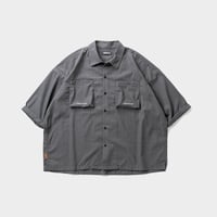 TIGHTBOOTH SEERSUCKER ROLL UP SHIRT (Gray)｜タイトブース シアサッカー ロールアップ シャツ（グレー）