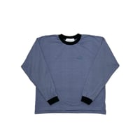JOHN SOFIA RINGER BORDER LS TEE (DK.PURPLE)｜ジョンソフィア リンガー ボーダー ロングスリーブ ティー（ダークパープル）