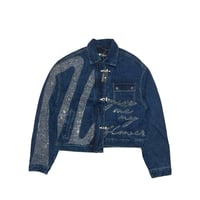 VALABASAS ENCRYPTED DENIM JACKET (BLUE)｜ヴァラバサス エンクリプティッド デニムジャケット（ブルー）