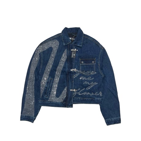VALABASAS ENCRYPTED & SCRIPTED DENIM SET-UP (BLUE)｜ヴァラバサス エンクリプティッド＆スクリプト デニムセットアップ（ブルー）
