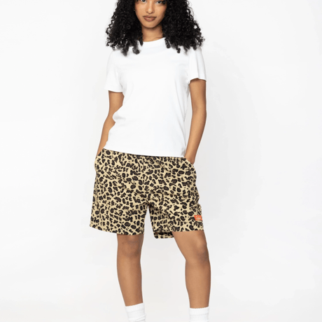 Cookman Chef Pants Short Light Leopard (Beige)｜クックマン シェフパンツ ショート ライトレオパード（ベージュ）