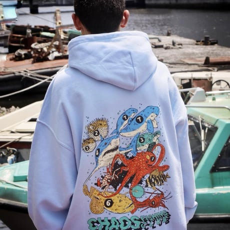 Chaos Fishing Club Road Of The Sea Hoodie (GRAY)｜カオスフィッシングクラブ ロード オブ ザ シー フーディー（グレー）