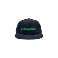 JOHN SOFIA Logo Corduroy Snapback (Black/Green)｜ジョンソフィア ロゴコーデュロイ スナップバック（ブラック/グリーン）