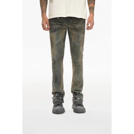 VALABASAS ION LT DIRT VINTAGE WASH WAXED STACKED JEAN｜ヴァラバサス アイオンLT ダート ヴィンテージウォッシュ ワックスドデニム
