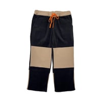 JOHN SOFIA After Zone Panels Fleece Trousers (Black/Beige)｜ジョンソフィア アフターゾーン パネルズ フリーストラウザーズ