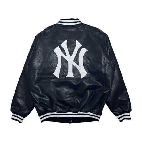 Fanatics NY Yankees Kanji PU Jacket (Navy)｜ファナティクス ニューヨークヤンキース 漢字 PUジャケット（ネイビー）