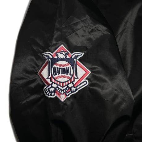 Fanatics Satin Jacket “Black & White” (Yankees, Dodgers)｜ファナティクス サテンジャケット（ブラック＆ホワイト／ヤンキース・ドジャース）