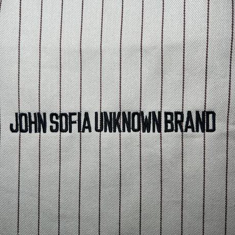 JOHN SOFIA Pinstripe Worker Shirtjacket & Pants Setup (Beige)｜ジョンソフィア ピンストライプ ワーカーセットアップ