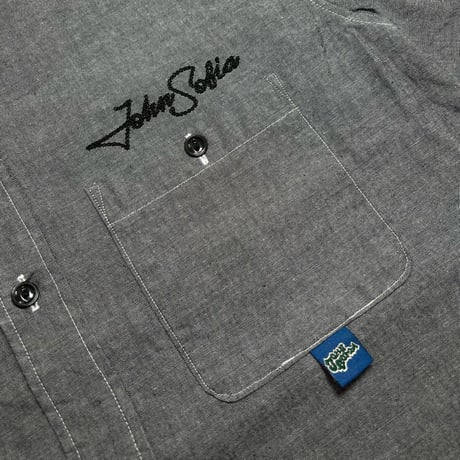 JOHN SOFIA “Staff Uniform” Chambray Shirt (BLACK)｜ジョンソフィア スタッフユニフォーム シャンブレー シャツ（ブラック）