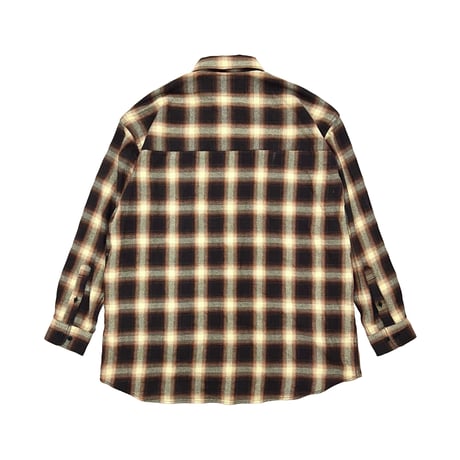 JOHN SOFIA DEVILS OMBRE CHECK SHIRTS (BROWN)｜ジョンソフィア デビルズ オンブレチェック シャツ（ブラウン）