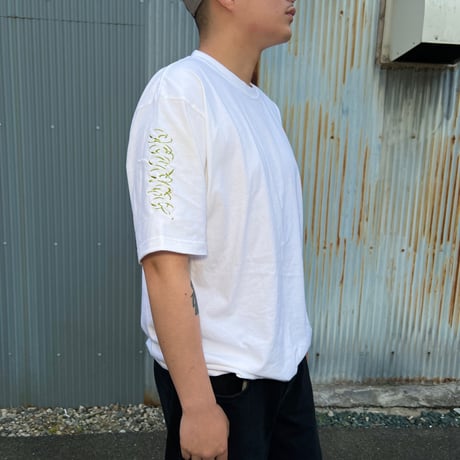 ADG Script Drawcord Tee (Wht)｜エーディージー スクリプト ドローコードTシャツ（ホワイト）