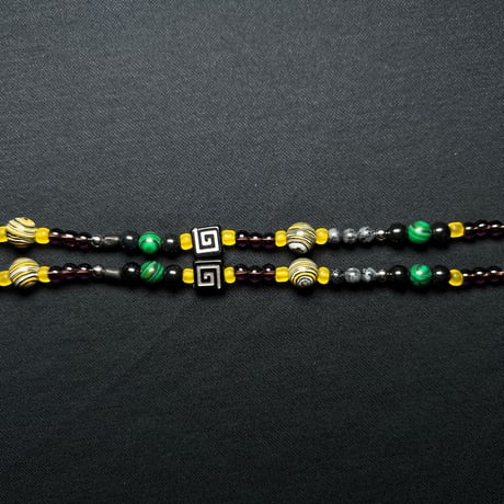 JOHN SOFIA Beads Necklace (Rasta)｜ジョンソフィア ビーズ ネックレス（ラスタ）
