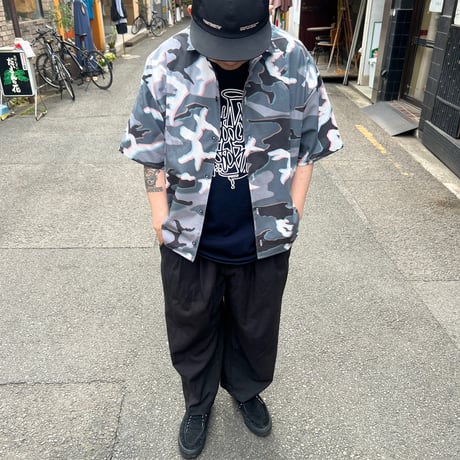 JOHN SOFIA RIPSTOP 3D CITY CAMO SHIRT (GRAY)｜ジョンソフィア リップストップ 3D シティカモ シャツ（グレー）