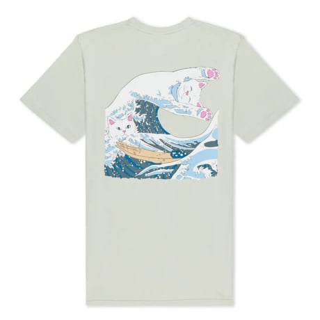 RIPNDIP Great Wave Tee (Sage)｜リップンディップ グレートウェーブ ティーシャツ（セージ）