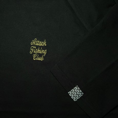 AFC Mini Logo 3/4 Raglan Tee (Blk/Blk/Khk)｜AFC ミニロゴ ラグランTシャツ（ブラック/ブラック/カーキ）