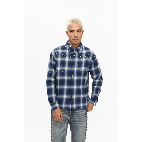 VALABASAS CADENCE BUTTON DOWN (BLUE)｜ヴァラバサス ケイデンス ボタンダウン（ブルー）