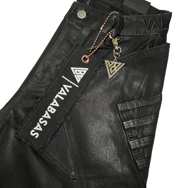 VALABASAS バラバサス　サイズ29 ブラック　黒 VALABASAS ヴァラバサス バギーデニムパンツ 29-32インチ ブラック/黒