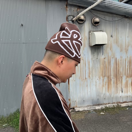 FUBU FB BEANIE (BROWN)｜フブ エフビー ビーニー（ブラウン）