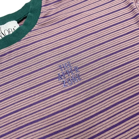 JOHN SOFIA Ringer Border LS Tee (Light Purple)｜ジョンソフィア リンガー ボーダー ロングスリーブT（ライトパープル）