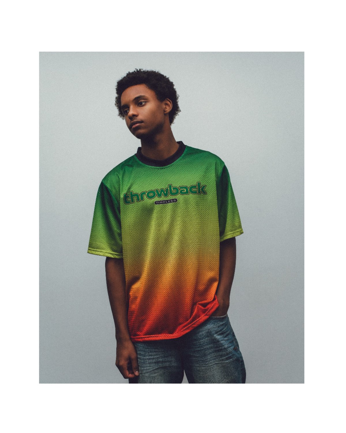 THROWBACK2000 DANCEHALL JERSEY (GREEN)｜スローバック20