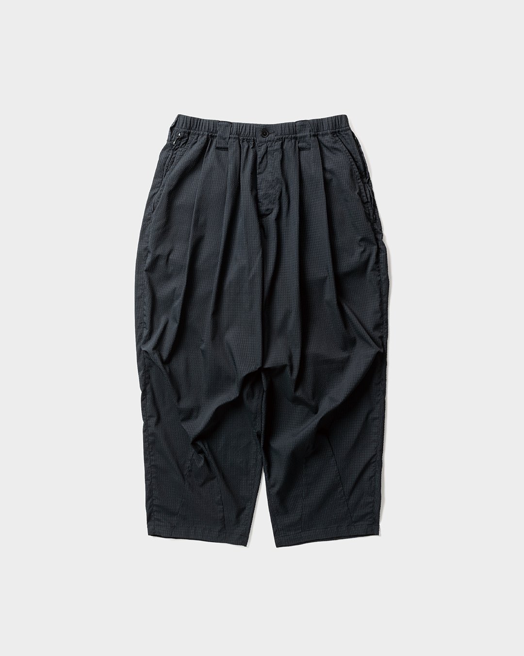 TIGHTBOOTH SEERSUCKER BALLOON PANTS (Black)｜タイト